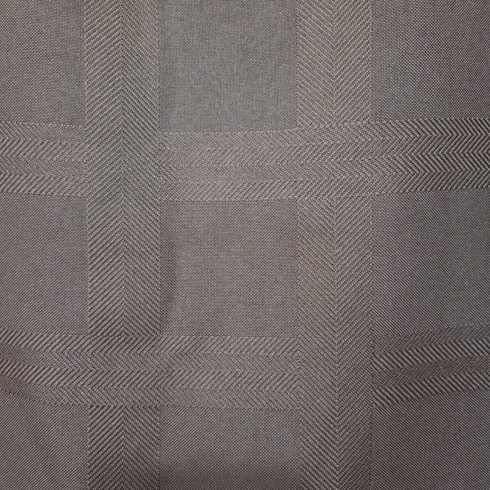 Ex-Cell Home Fashions Brown Square Design Shower Curtain - Picture 2 of 4